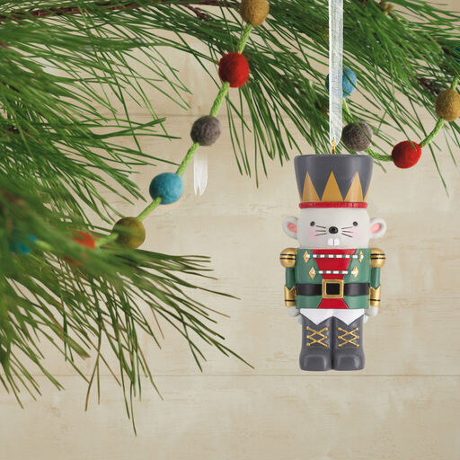 Nutcracker, Mouse King and Ballerina Hallmark Ornaments, Set of 3, 