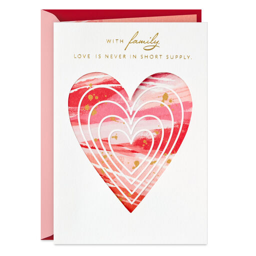 You're Loved Valentine's Day Card for Family, 
