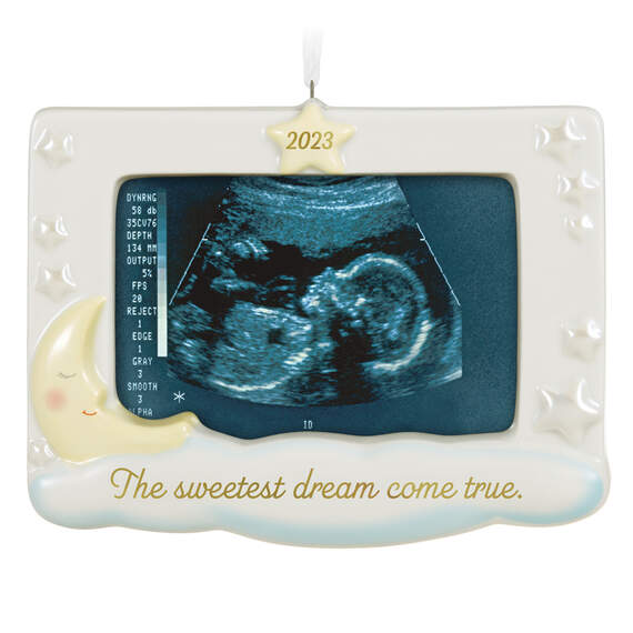 Sweetest Dream Come True 2023 Porcelain Photo Frame Ornament, , large image number 1