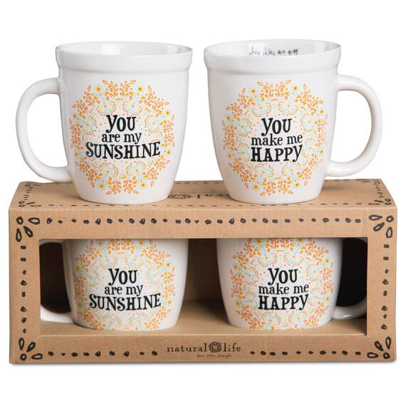 Natural Life You Are My Sunshine 15 oz. Mugs, Set of 2, , large image number 1