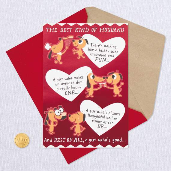 You're the Best Kind of Husband Funny Pop-Up Valentine's Day Card, , large image number 5
