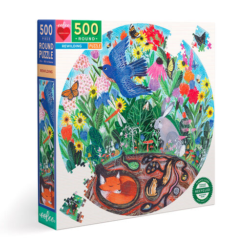 Rewilding 500-Piece Round Jigsaw Puzzle, 