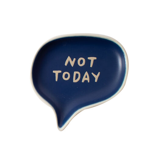 Fringe Not Today Small Word Bubble Trinket Dish, 