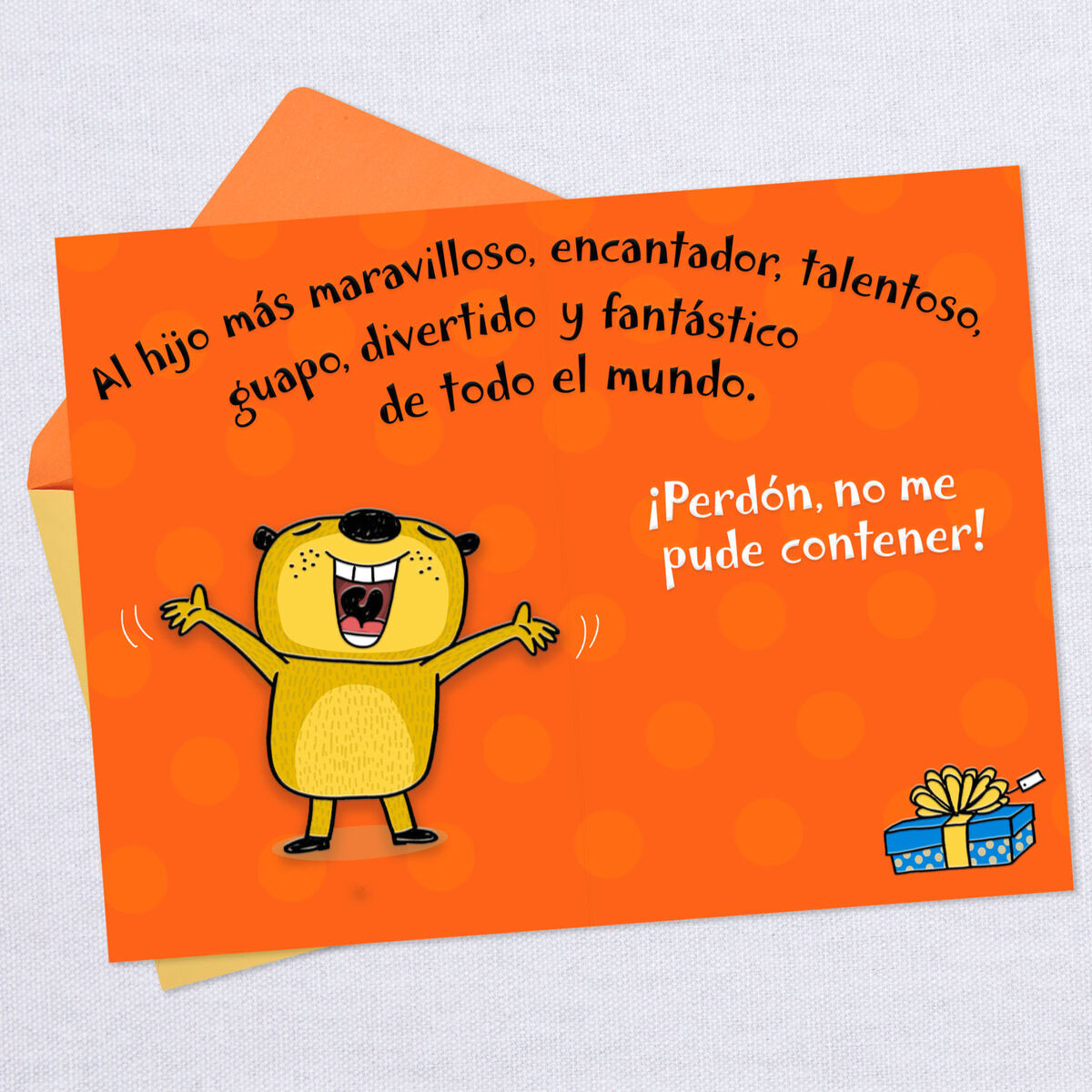 A Simple Wish for My Son SpanishLanguage Funny Birthday Card