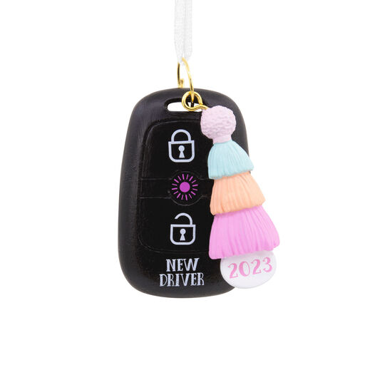 New Driver Pastel Keychain 2023 Hallmark Ornament, 