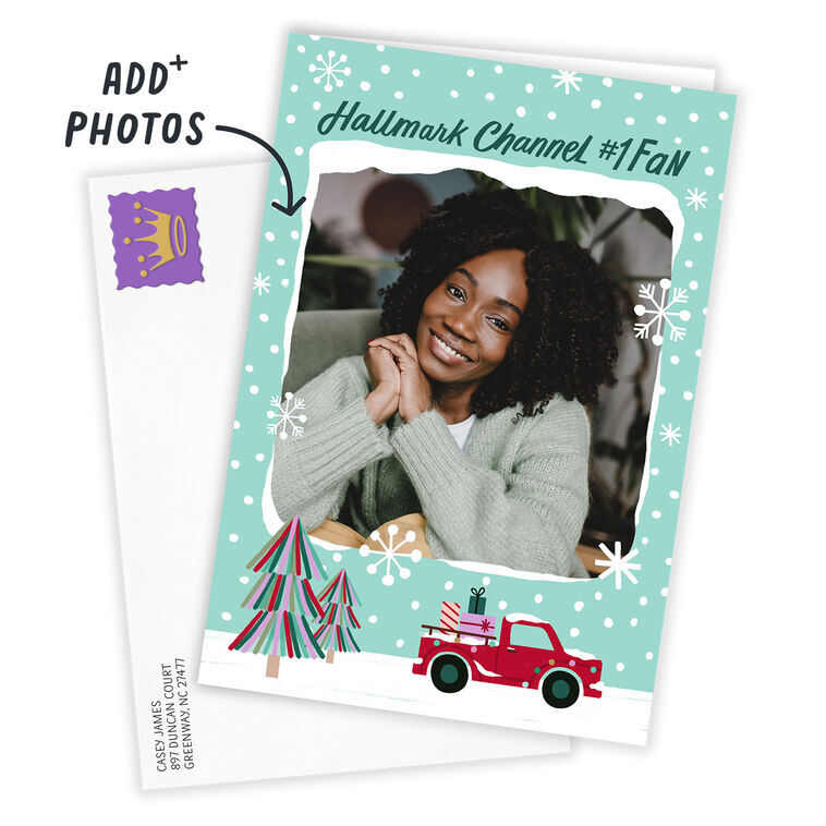 Hallmark Channel #1 Fan Snowy Scene Custom Christmas Card, , large image number 2