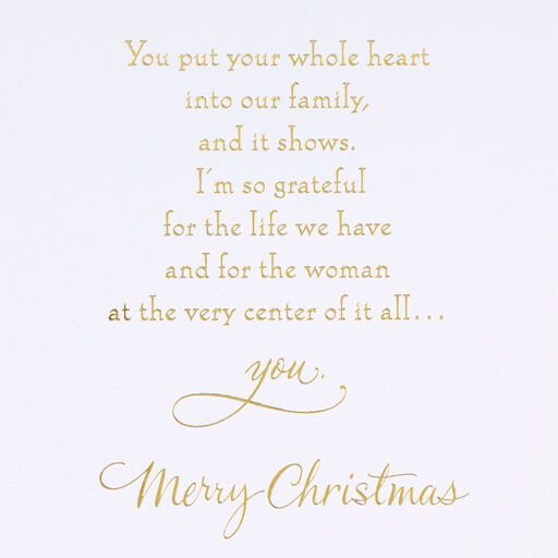 Your Love Makes Our House a Home Christmas Card for Wife, 