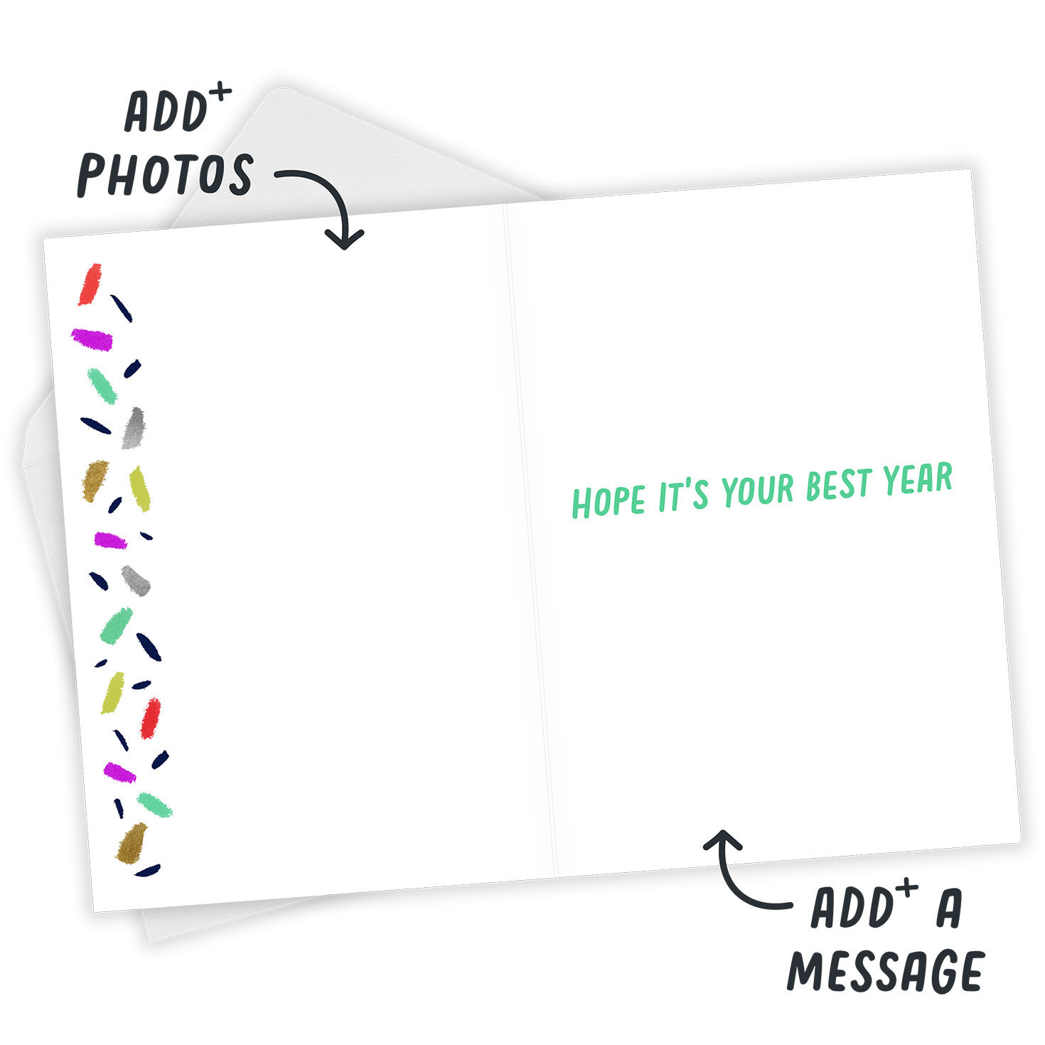 Personalized Confetti Photo Card  image number 4