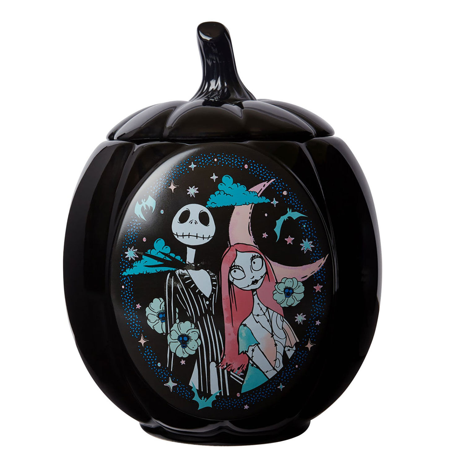 Disney Jack and Sally Black Pumpkin Cookie Jar