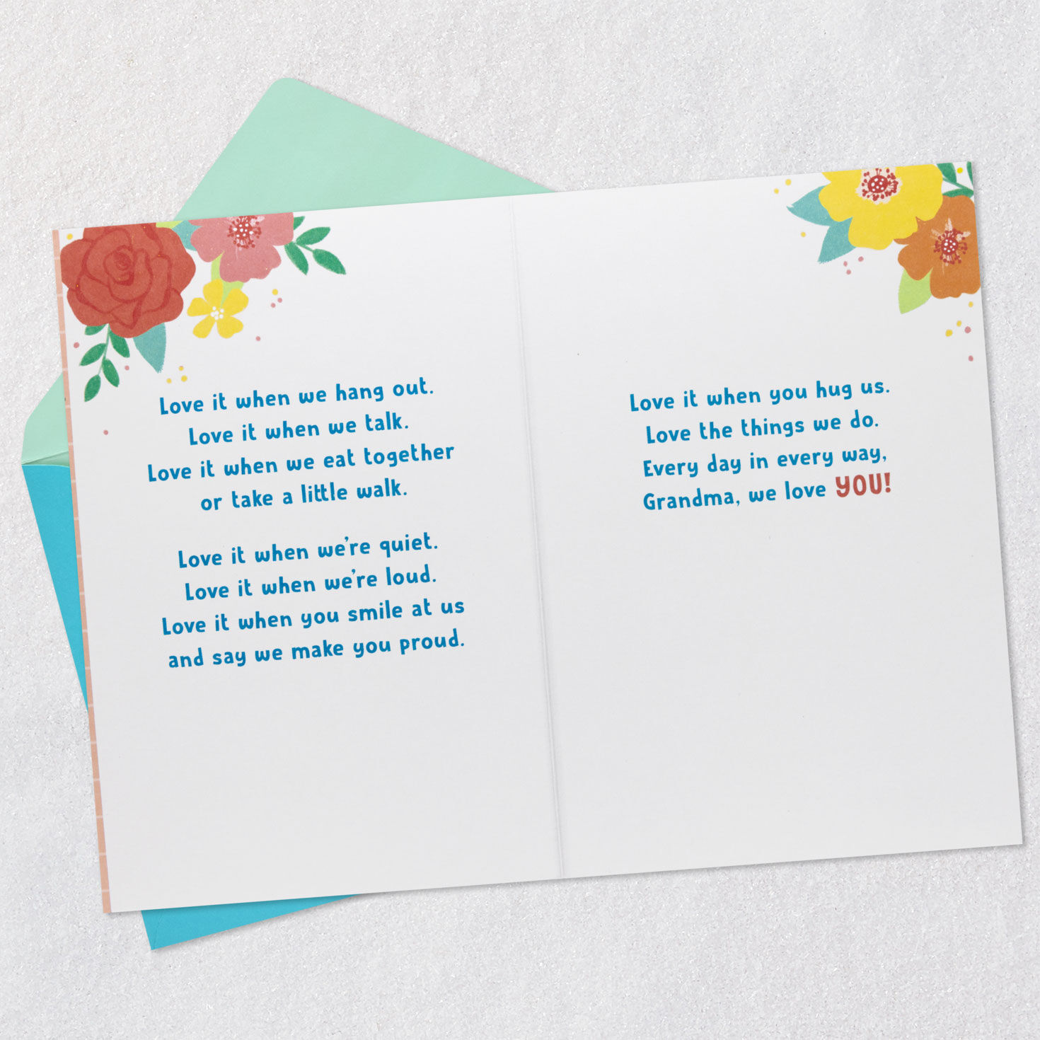 Floral Banner Grandma Mother's Day Card From Grandkids  image number 4