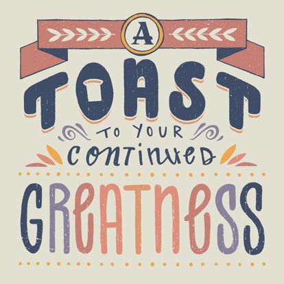 A Toast Blank Congratulations Card