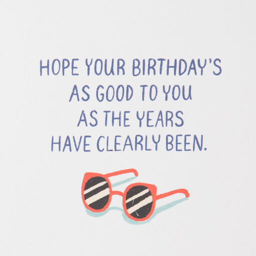 Old and Wrinkly Pug Funny Birthday Card, 