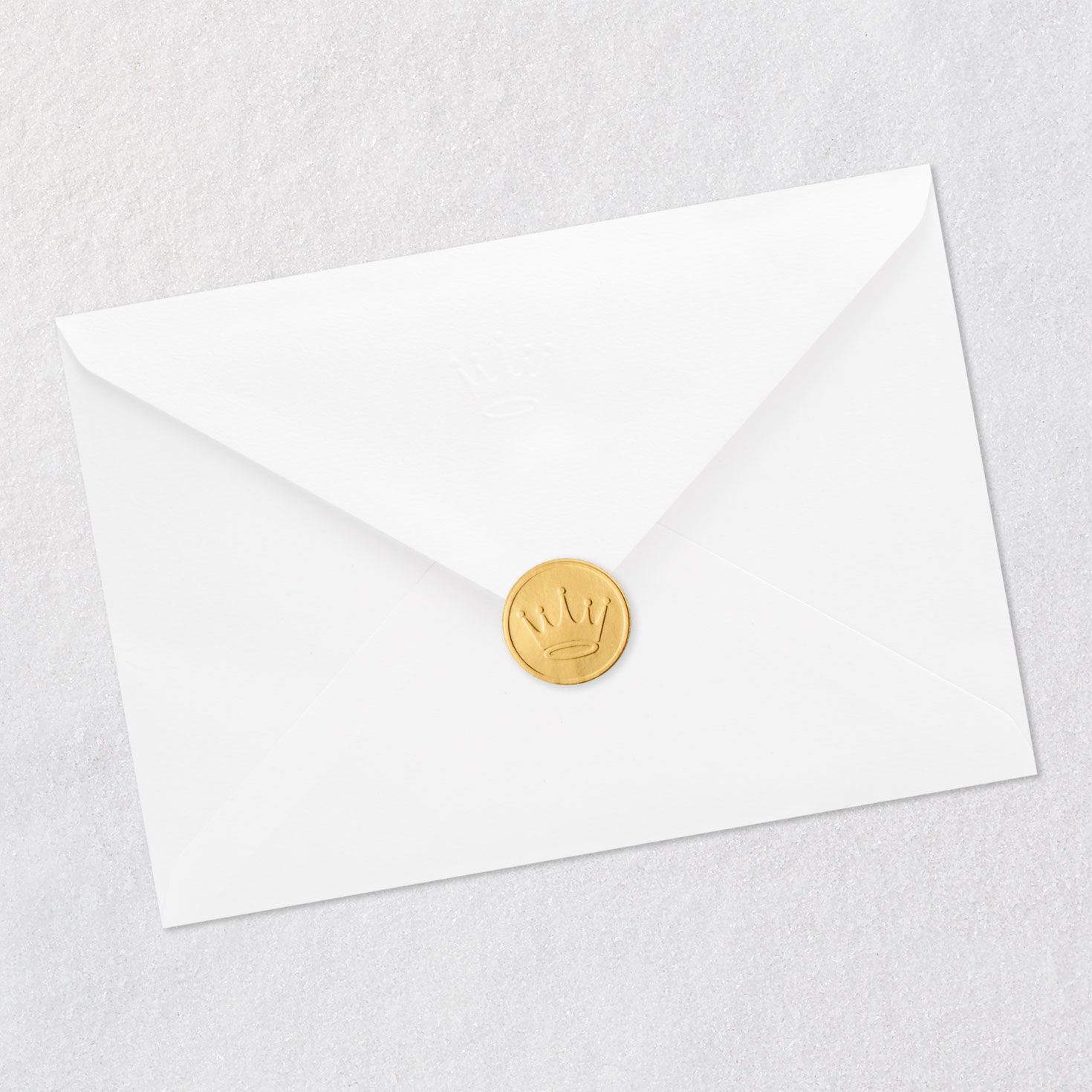 Gold Dots on Ivory Thank You Card Envelope Back with Seal image number 8