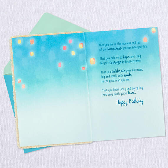Let All the Happiness In Birthday Card for Son, , large image number 3