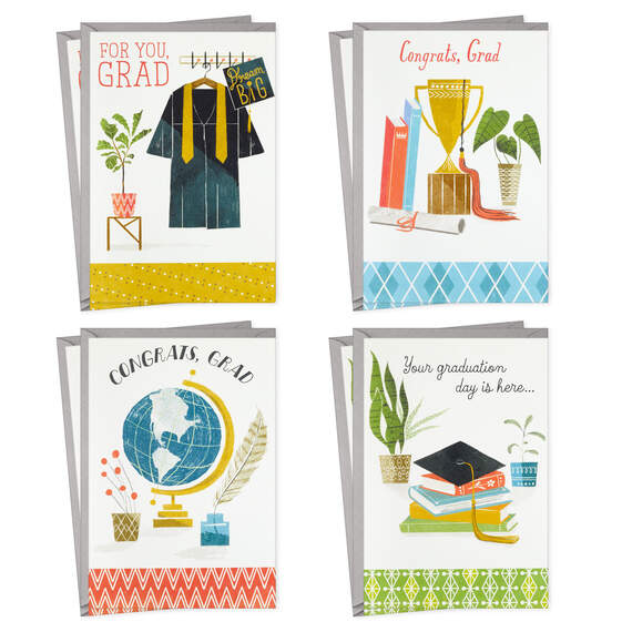Congrats to the Grad Graduation Cards Assortment, Pack of 8, , large image number 1
