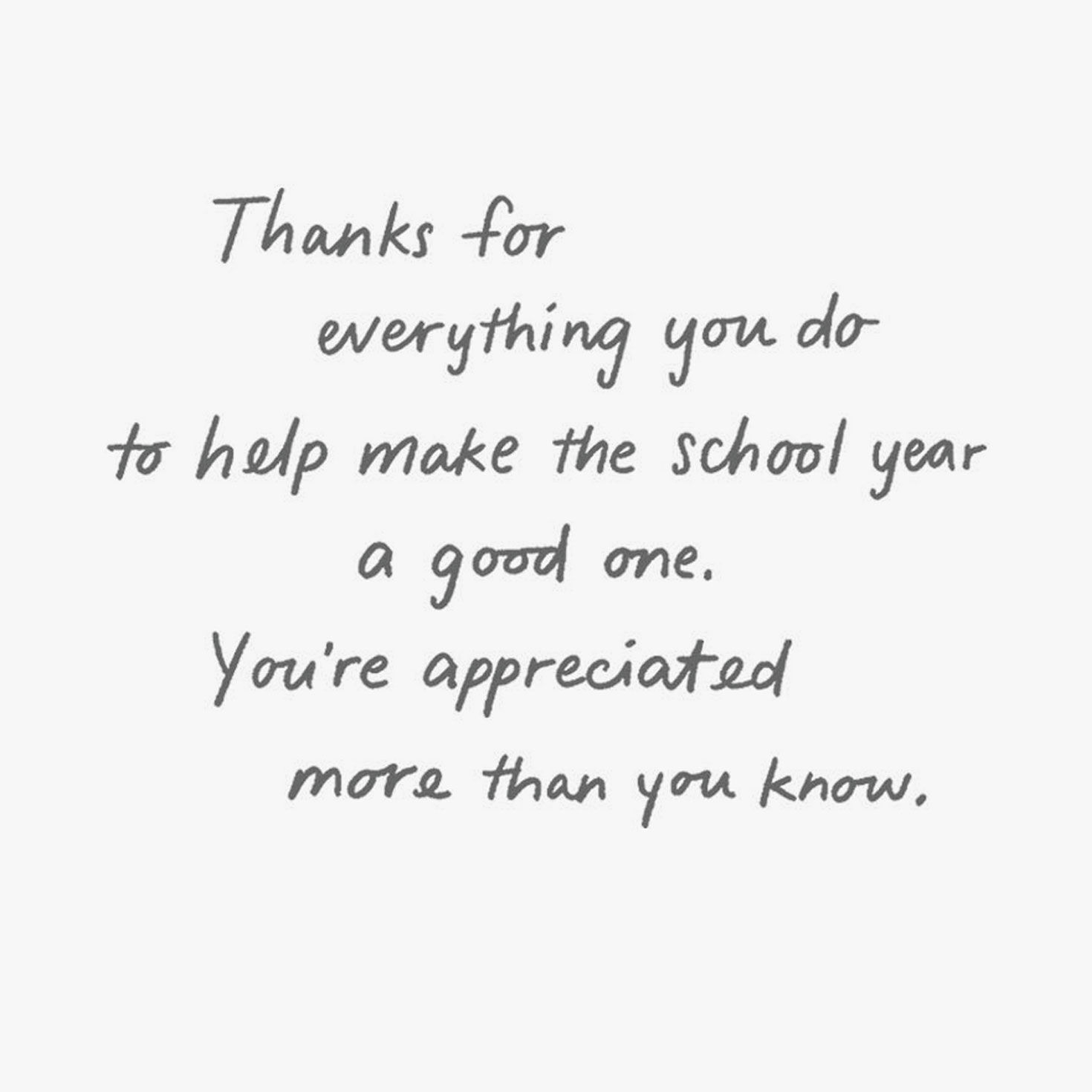 School of Fish Teacher Thank You Card Sentiment image number 2