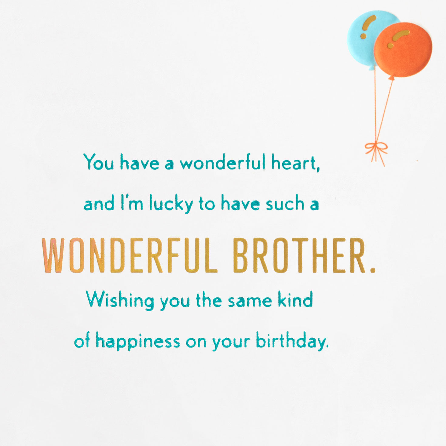 Modern Stripes Birthday Card for Brother Sentiment image number 3