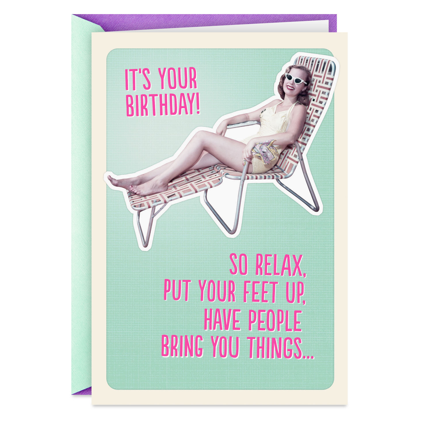 Pretend You're a Man Funny Birthday Card for Her
