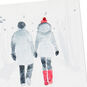 Couple Holding Hands in Snow Wife Christmas Card Card Front Detail image number 6