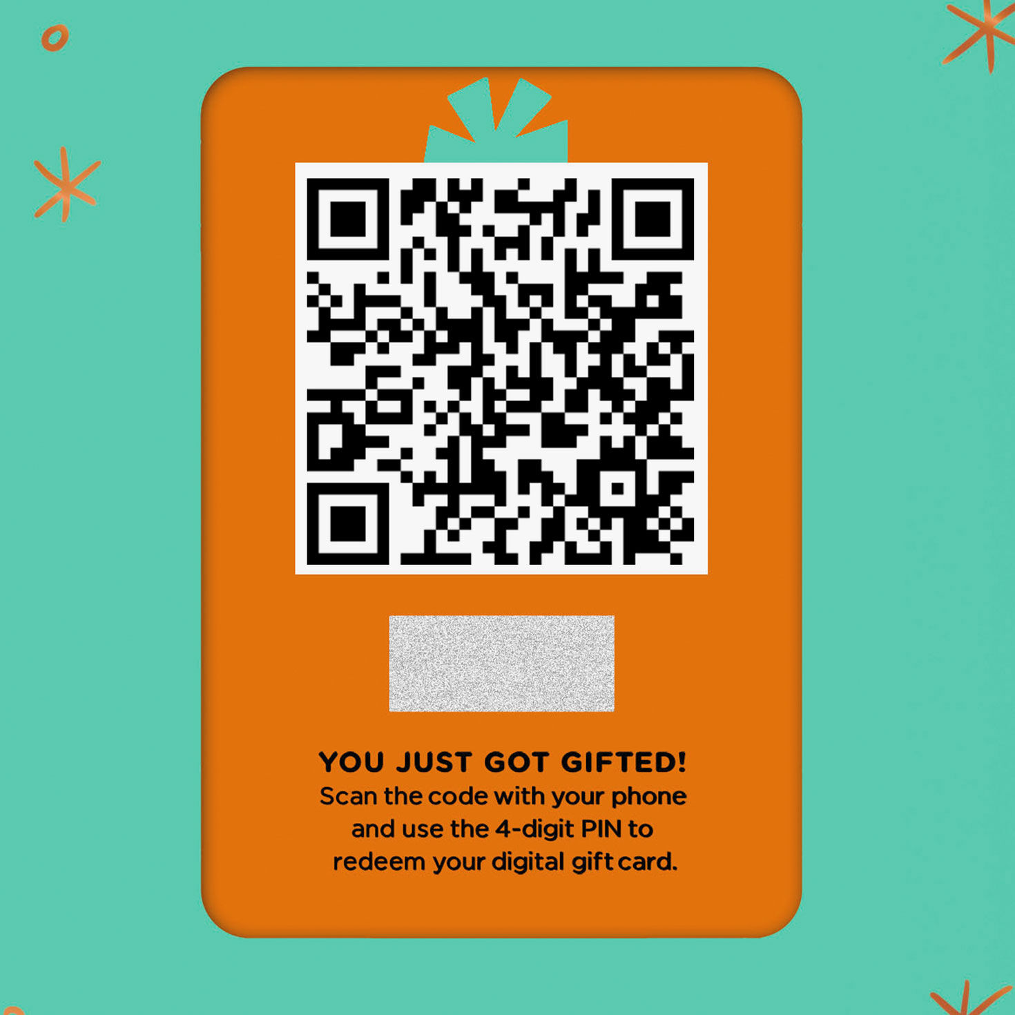 Family in Car Funny Father's Day Gift Card Greeting QR code panel image number 7