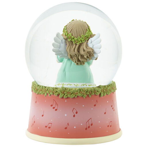 Precious Moments Wishing You Joyful Sounds of the Season Musical Snow Globe, 5.7", 