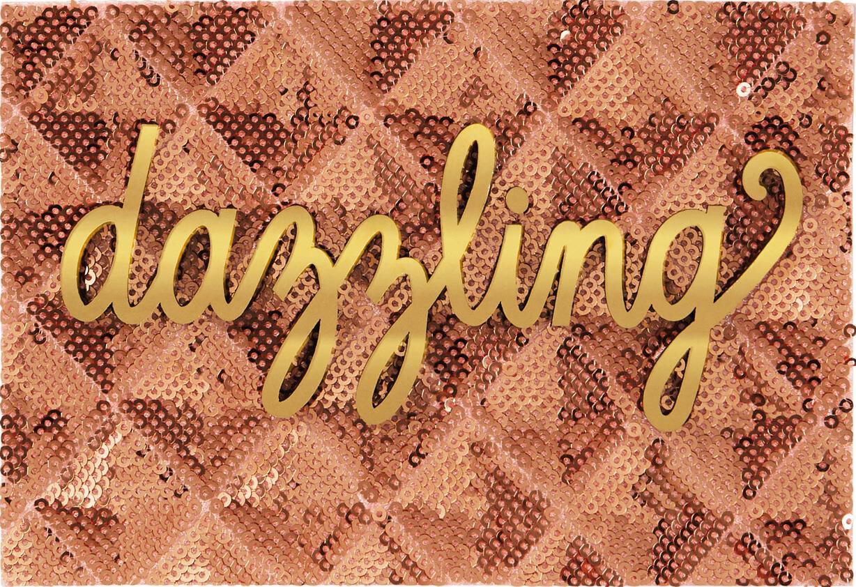Dazzling Sequins Just Because Card