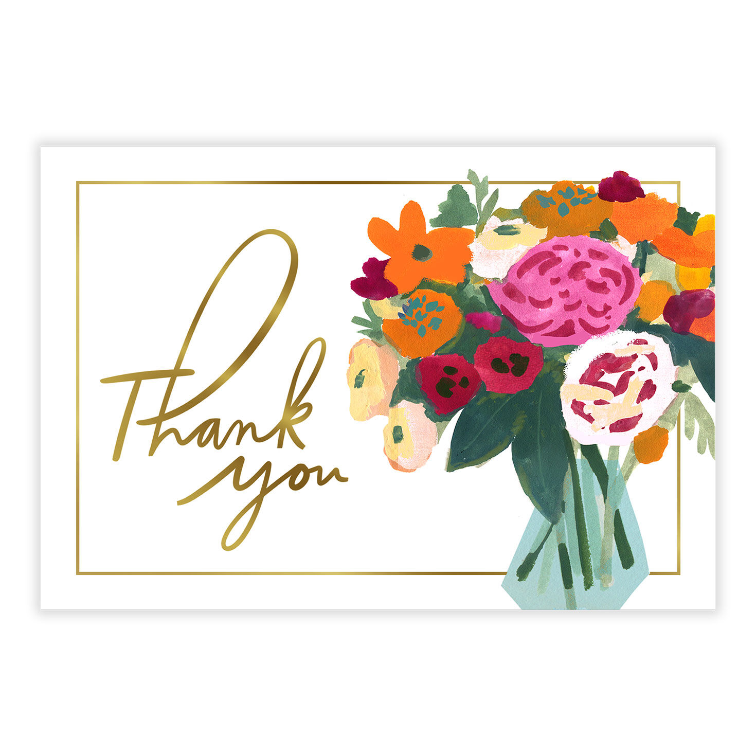 Artistic Floral Bouquet Thank-You eCard, , large image number 2