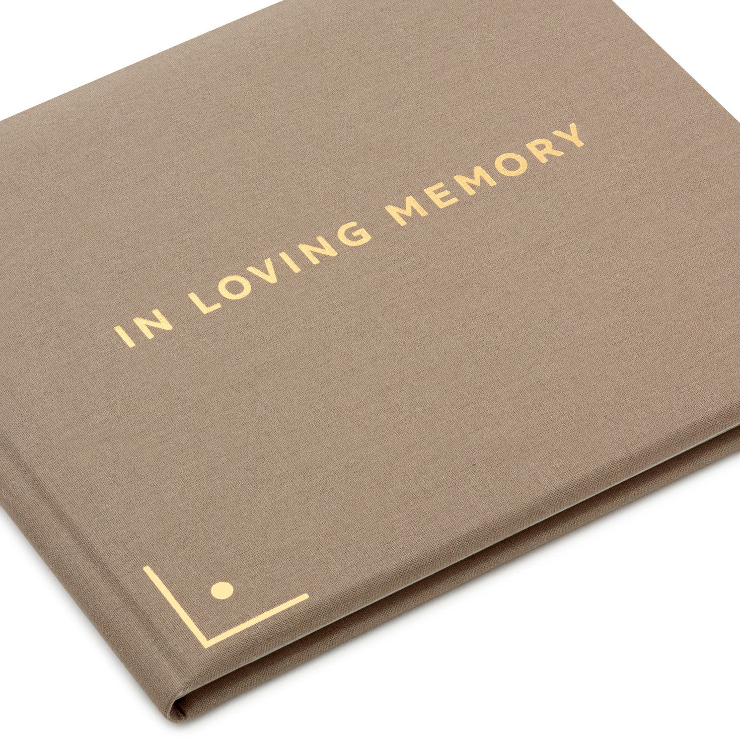 In Loving Memory Taupe Linen Guest Book for only USD 26.99 | Hallmark
