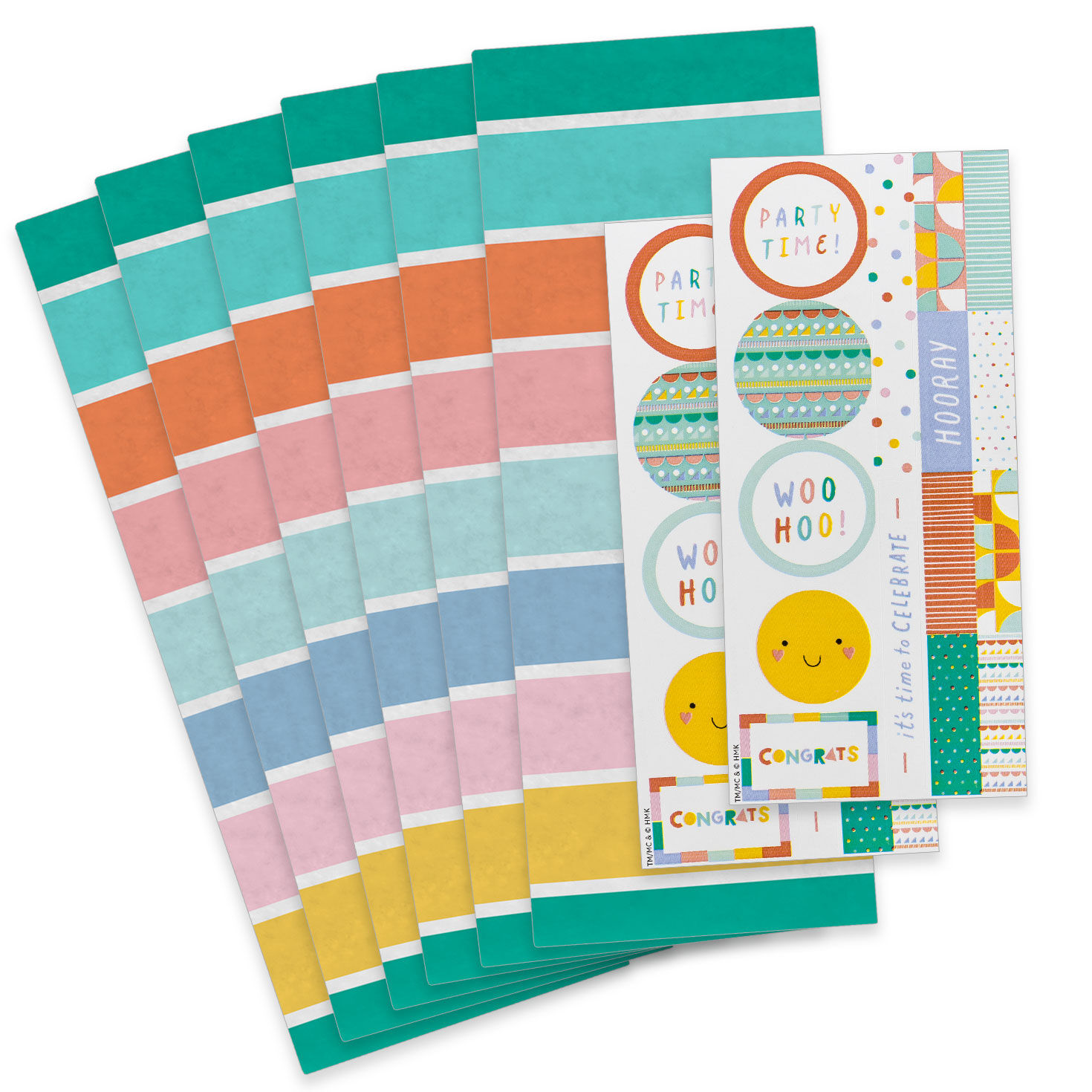 Pastel Stripes Tissue Paper Wrapping Kit