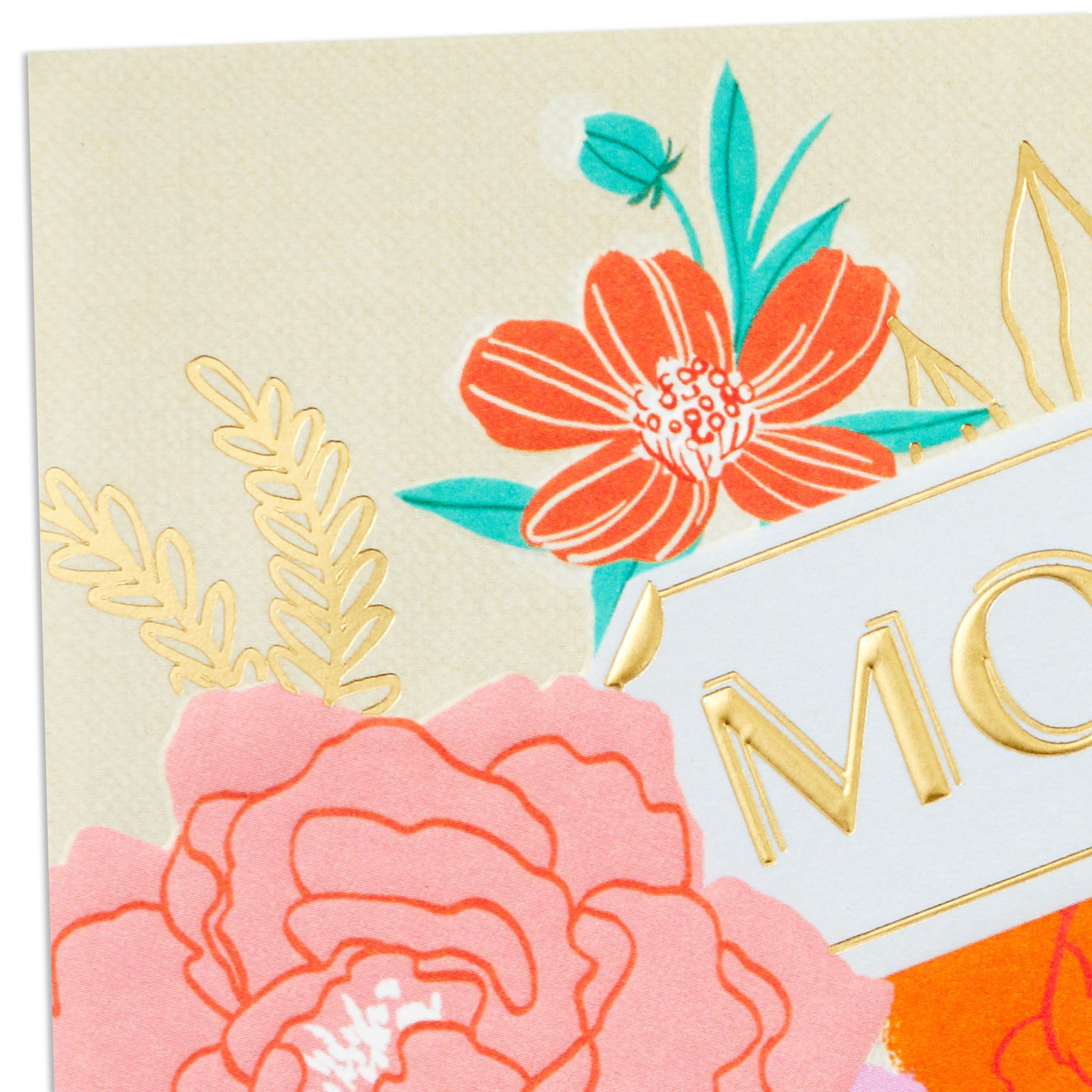 Flowers in Vase Mom Mother's Day Card Card Front Detail image number 4