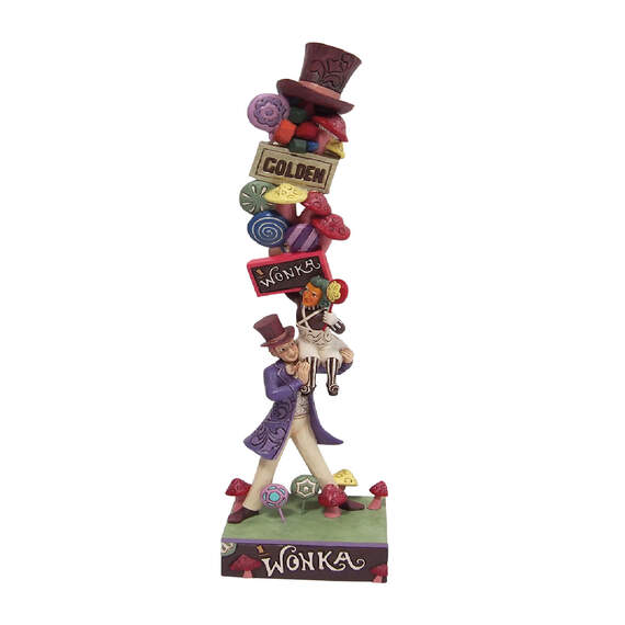 Jim Shore Willy Wonka With Stacked Icons Figurine, 12.5"
