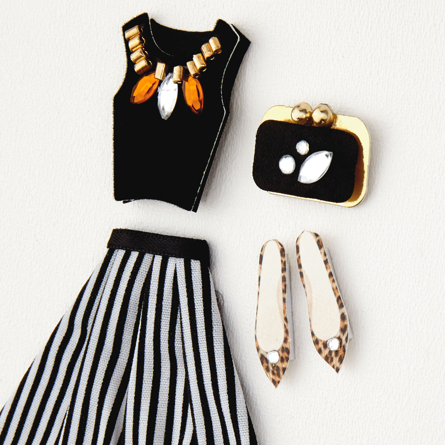 Woman's Fancy Outfit Birthday Card for Her Card Front Detail image number 4