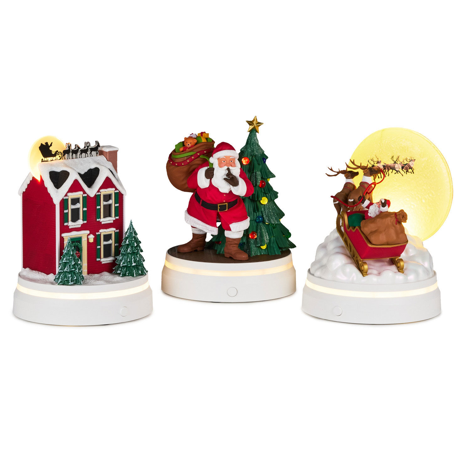 The Night Before Christmas Interactive Figurines front glowing image number 3