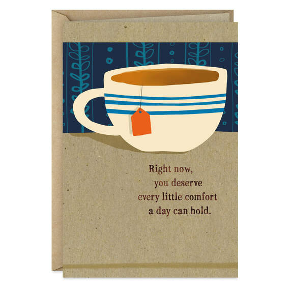 Cup of Hot Tea Get Well Card