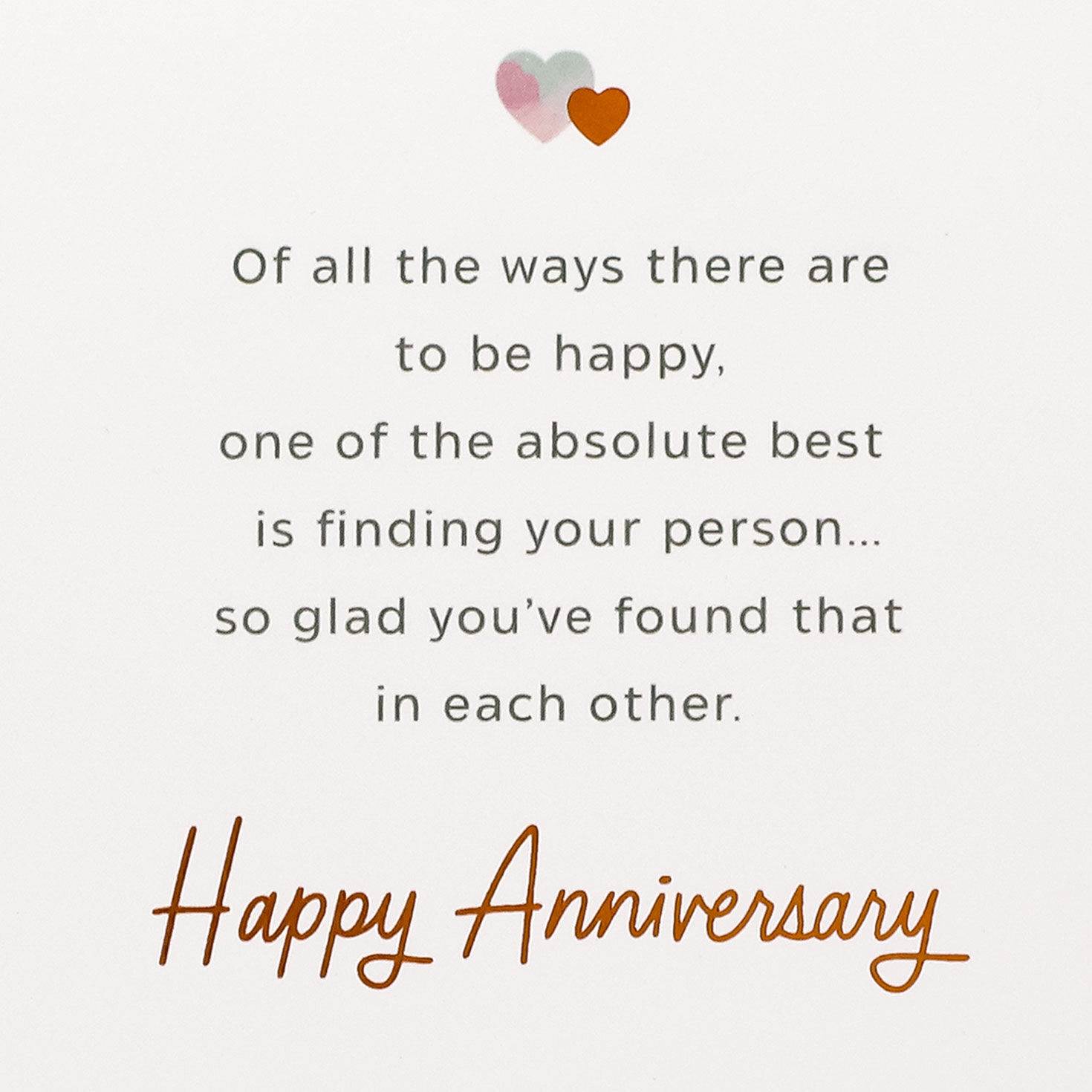 You Two Just Fit Anniversary Card for Couple Sentiment image number 2