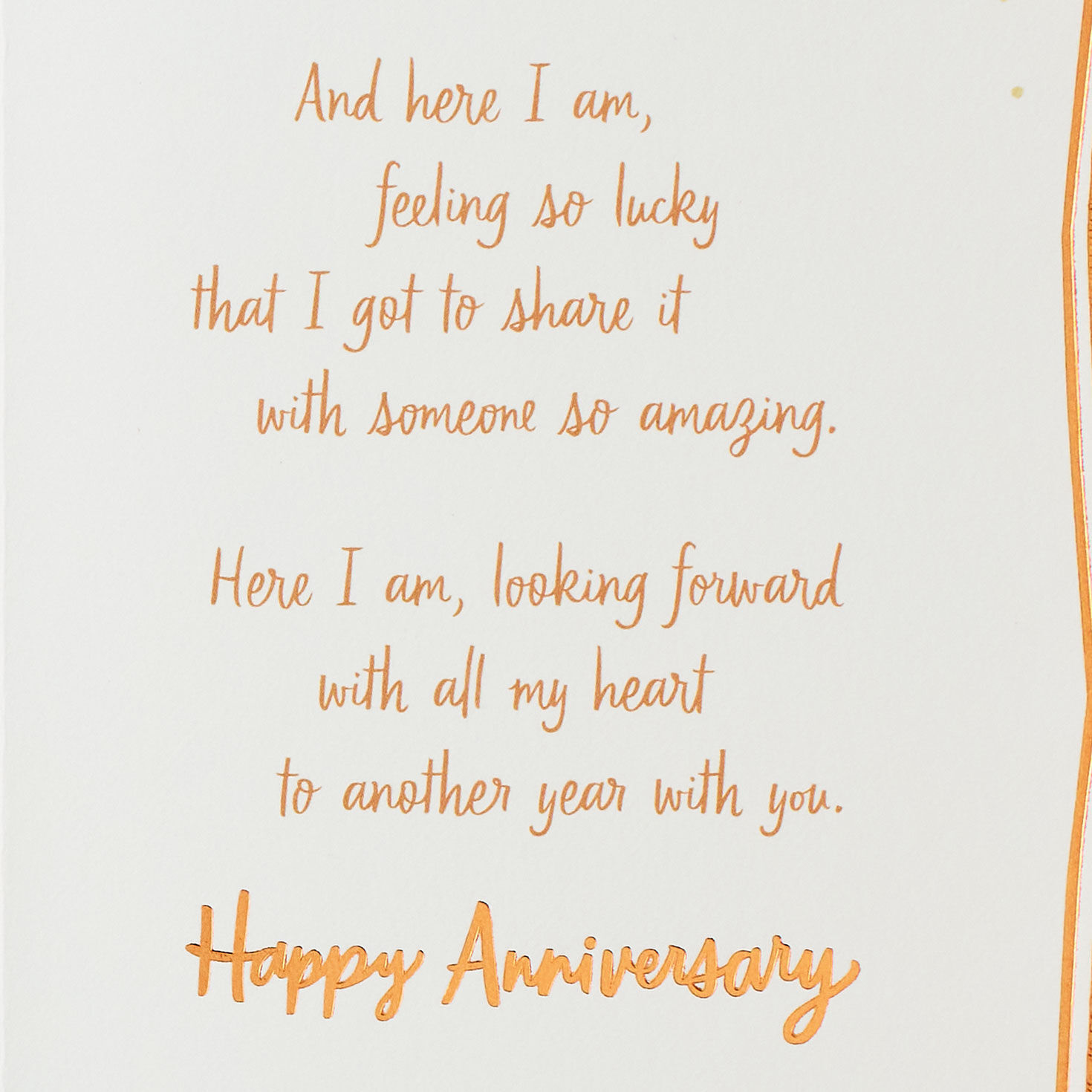 Bold Tropical Leaves Anniversary Card for Husband Sentiment image number 3