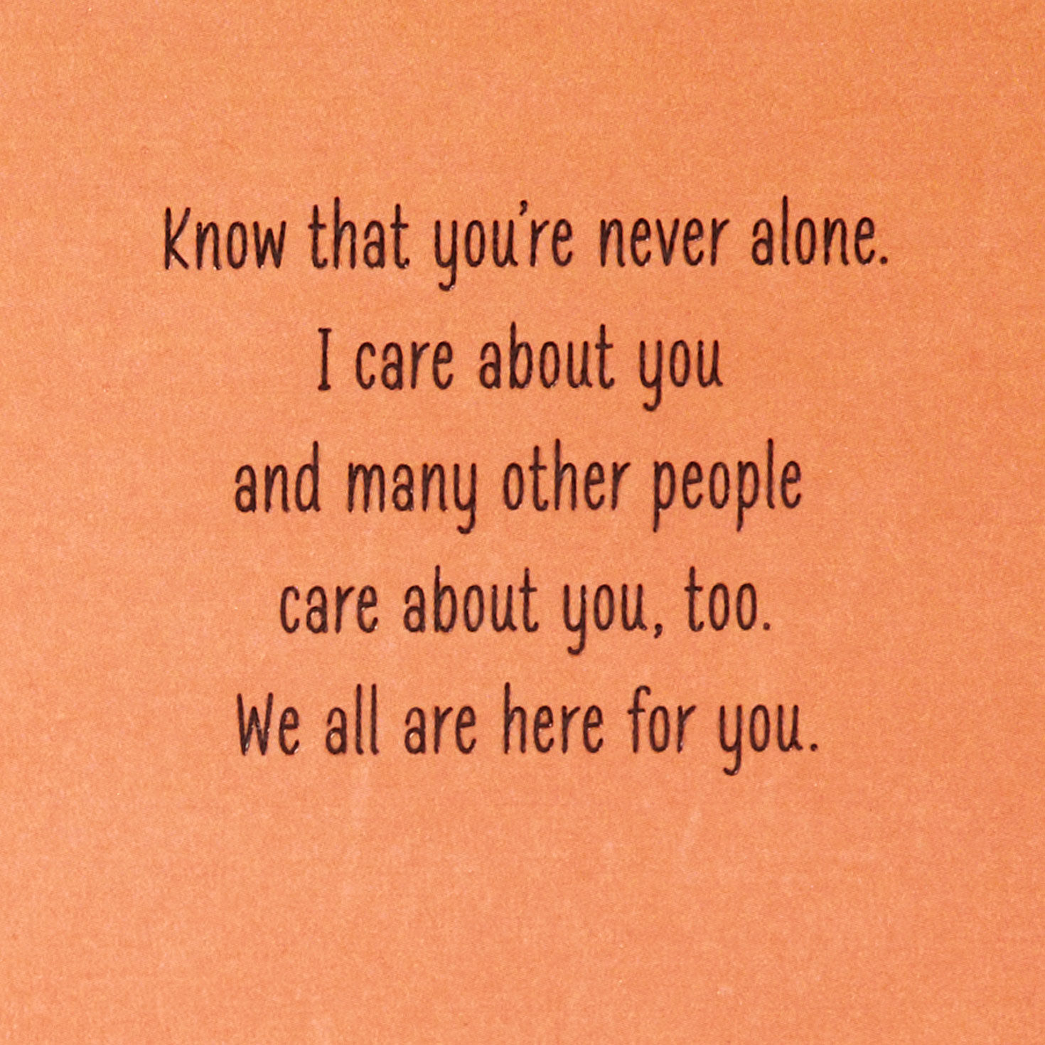 Stacked Stones Between You and Me Encouragement Card Sentiment image number 2