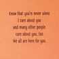Stacked Stones Between You and Me Encouragement Card Sentiment image number 2