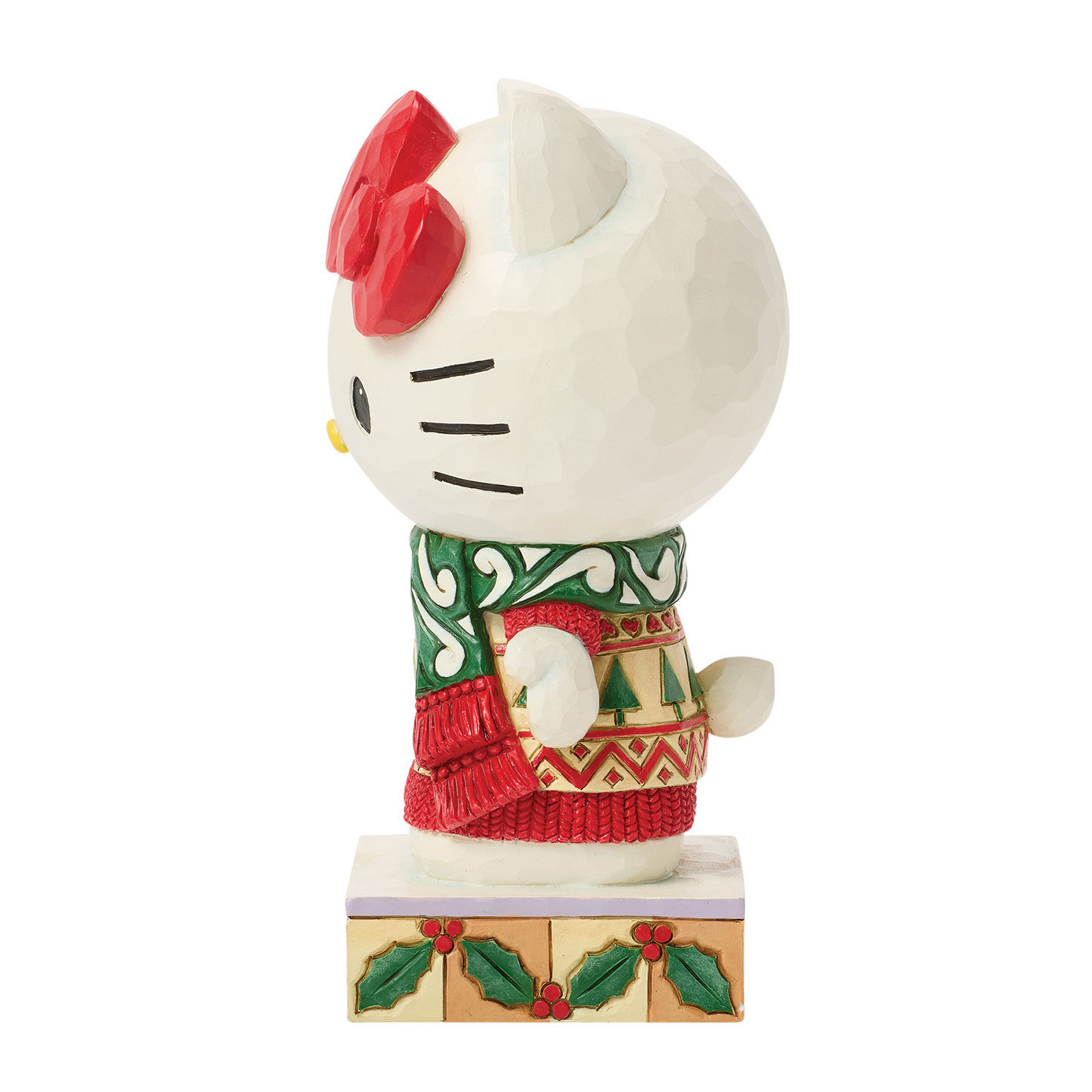Jim Shore Hello Kitty Holiday Sweater and Scarf Statue side image number 3