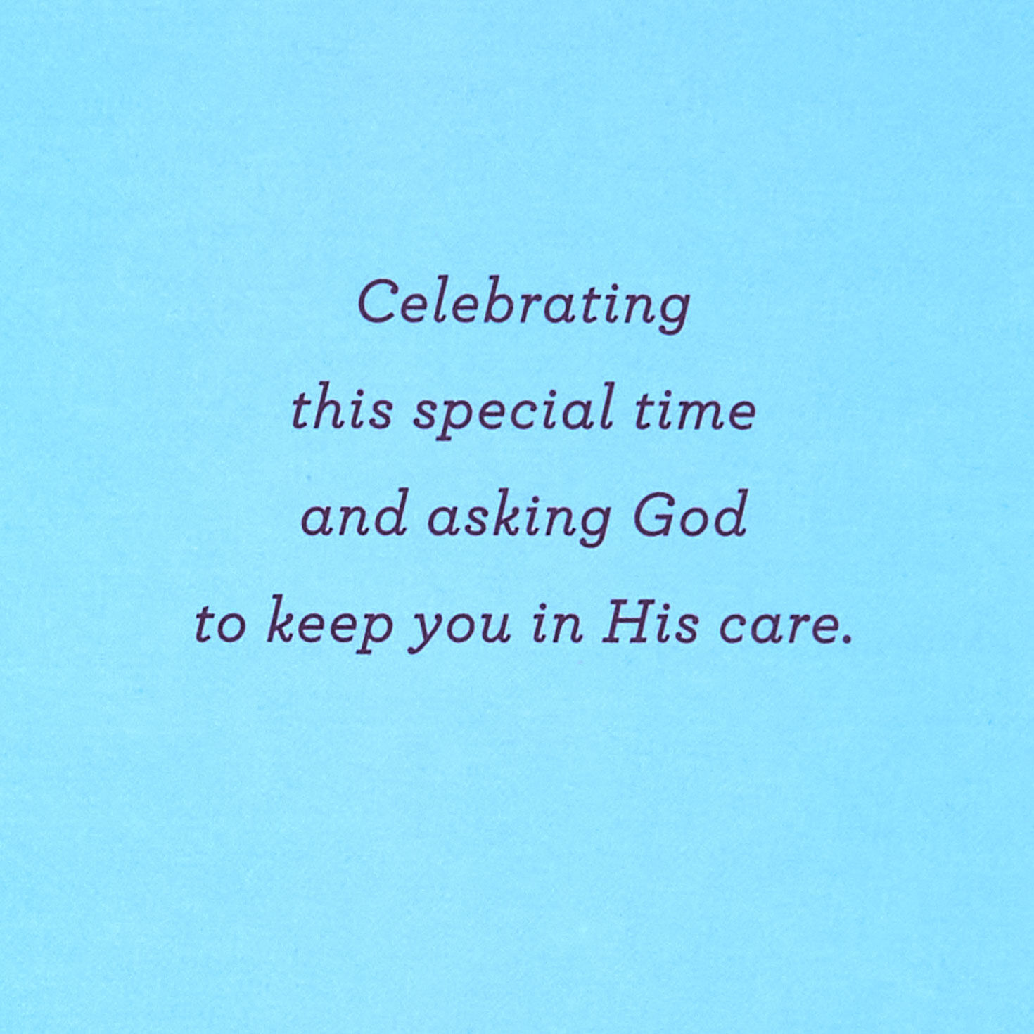 Gold Chalice and Grapes on Blue First Communion Card Sentiment image number 2