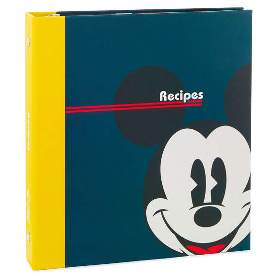 Disney Mickey Mouse Retro Pattern Recipe Organizer Book, , large image number 1