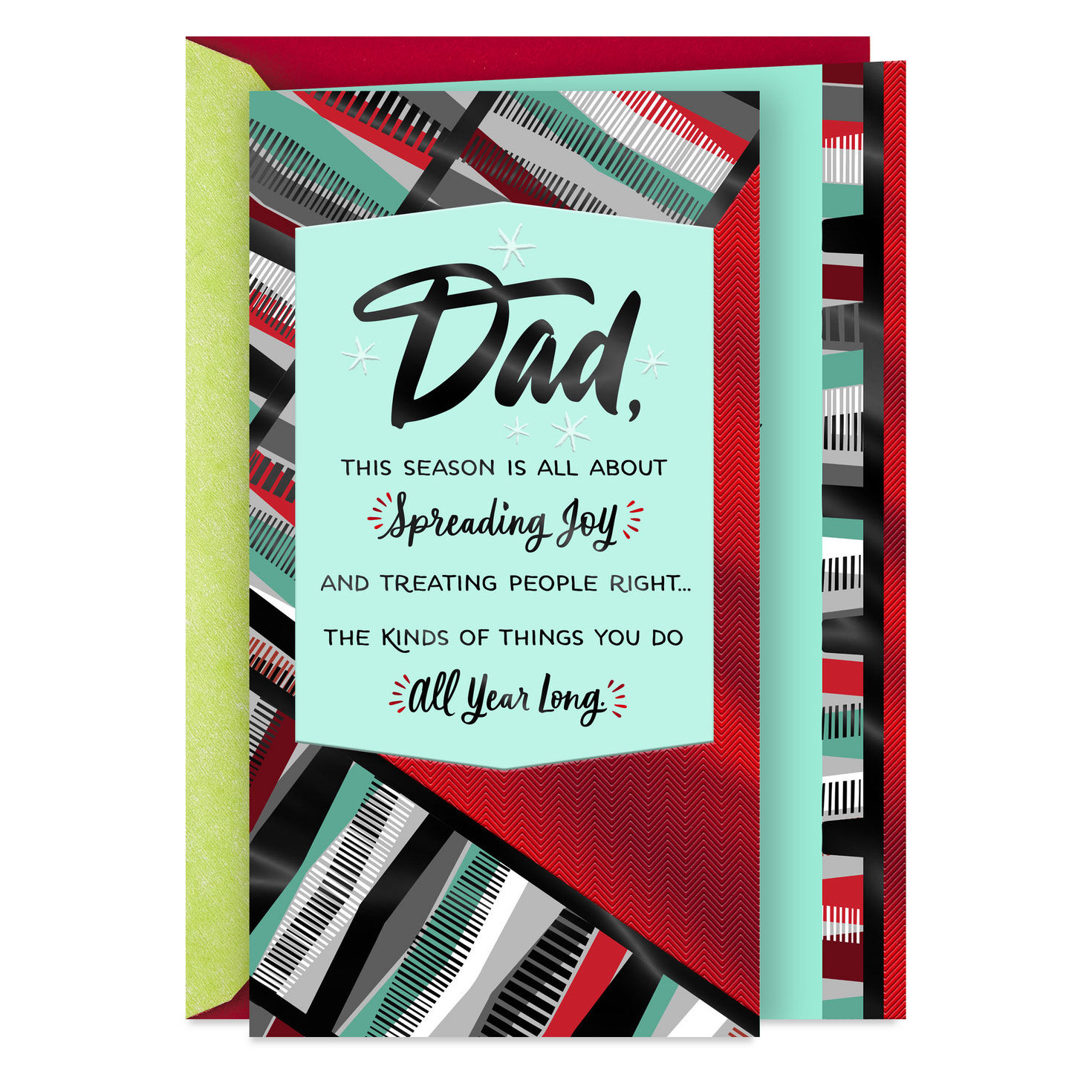 Spreading Joy All Year Long Christmas Card for Dad