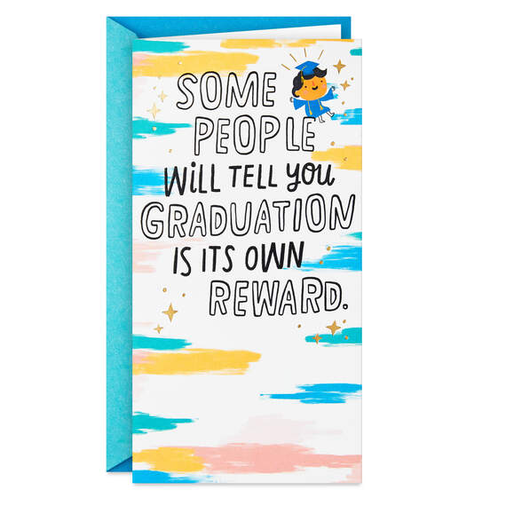 Some People are Cheap Funny Pop-Up Money Holder Graduation Card