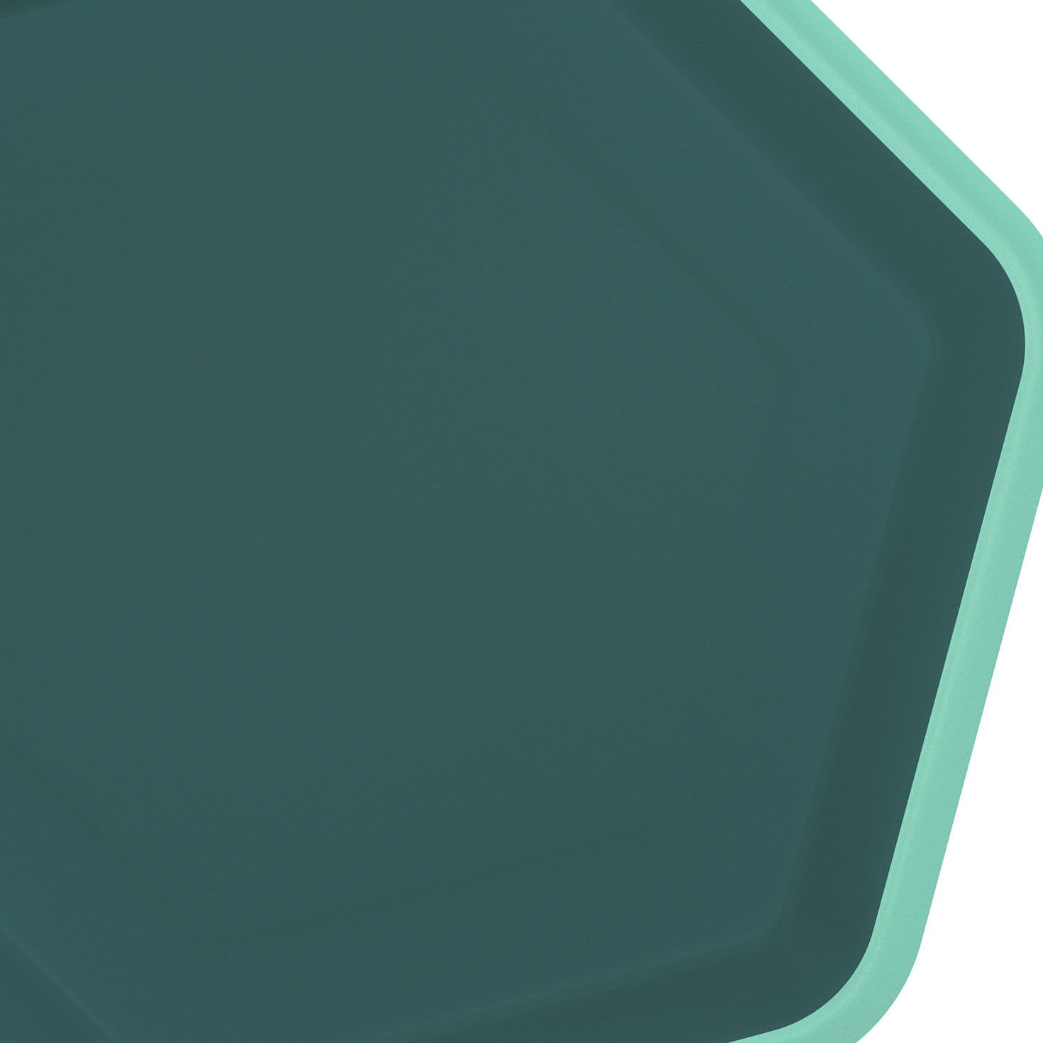 Green Hexagonal Dessert Plates, Set of 8, , large image number 4