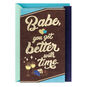Lucky Me to Savor It All Romantic Birthday Card for Him, , large image number 1