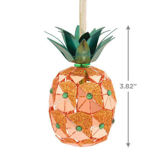 Signature Pineapple Premium Metal Hallmark Ornament, , large image number 3