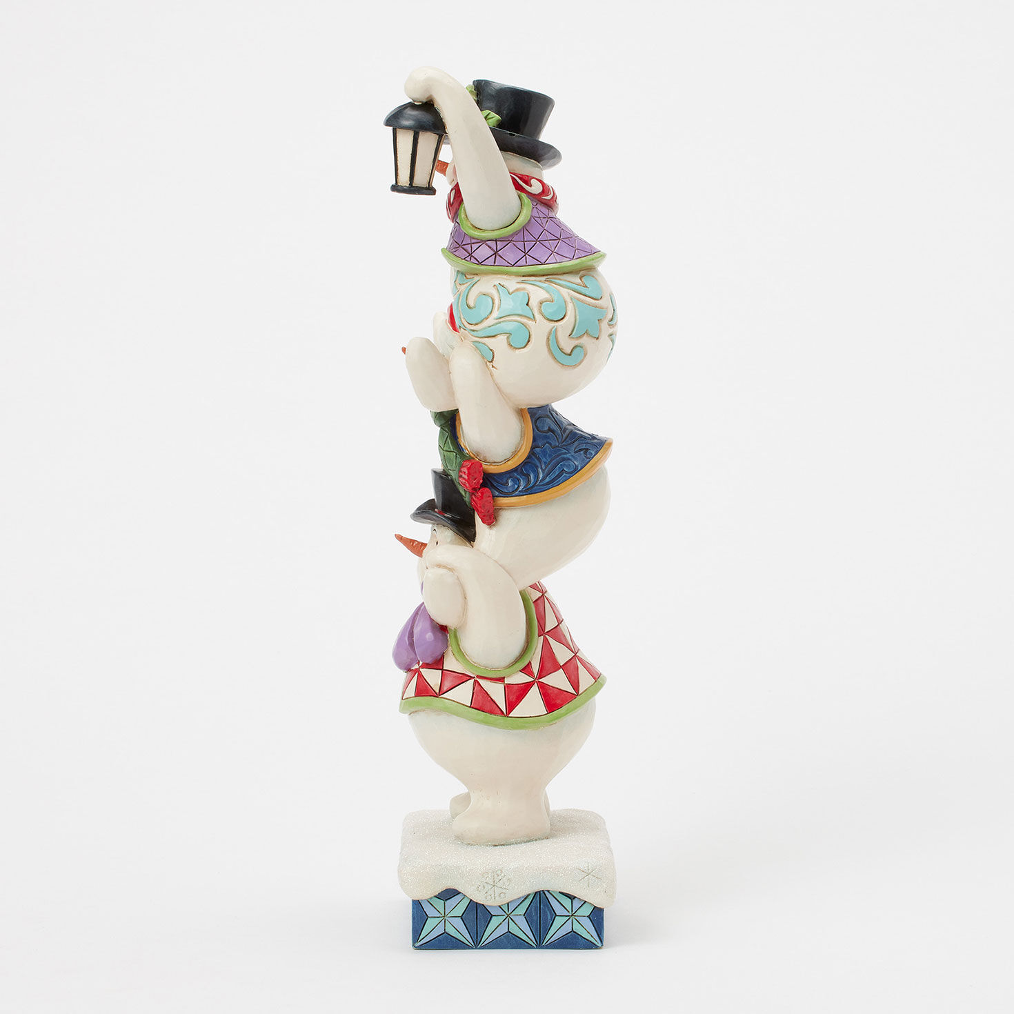 Jim Shore Trio of Stacked Snowmen Figurine side image number 3