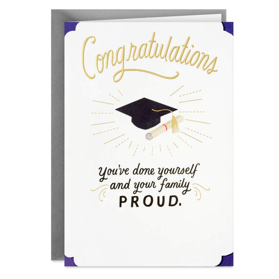 You Make Your Family Proud Graduation Card