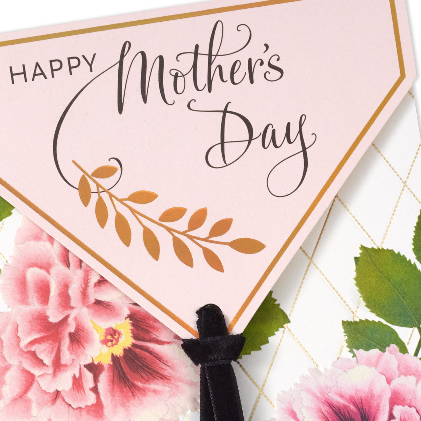 Pink and Purple Flowers Mother's Day Card Card Front Detail image number 5