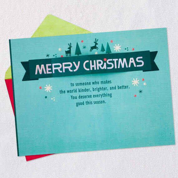 Kinder, Brighter, Better World Pop-Up Christmas Card, , large image number 3